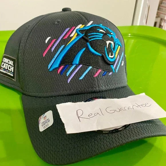 2021 Men's Carolina Panthers New Era NFL Crucial Catch 39THIRTY Flex Hat BCA cap - Picture 2 of 5